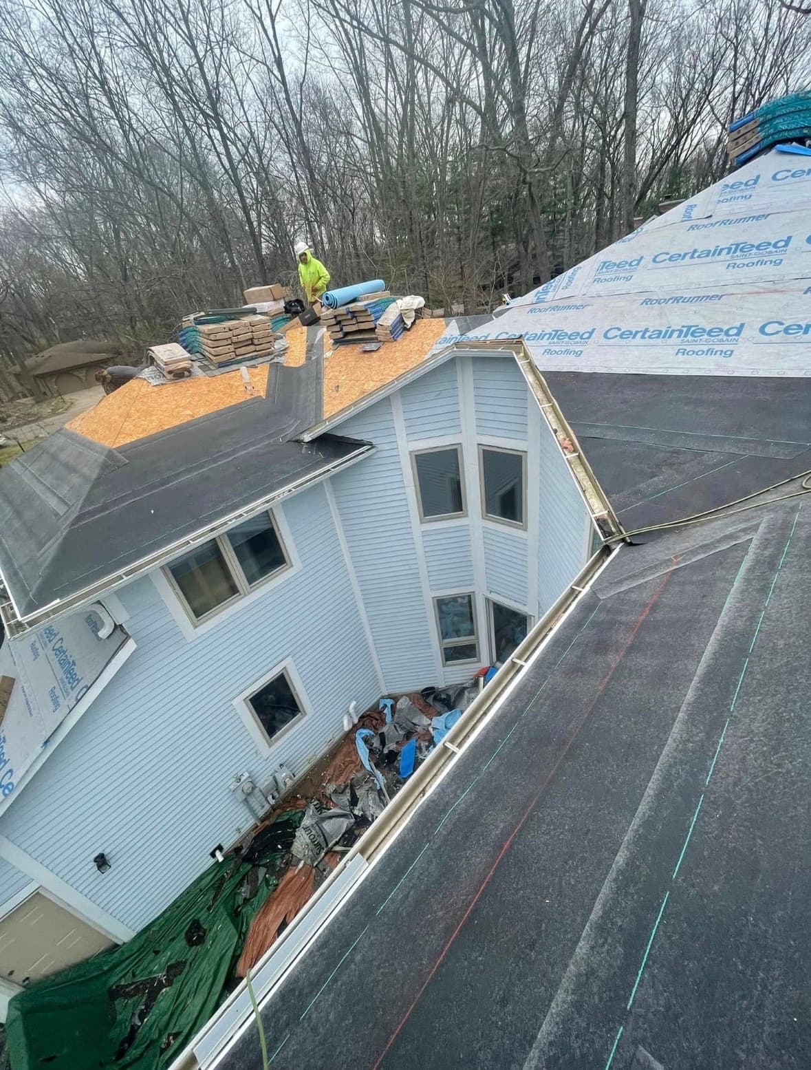 Tear-off with new CertainTeed underlayment