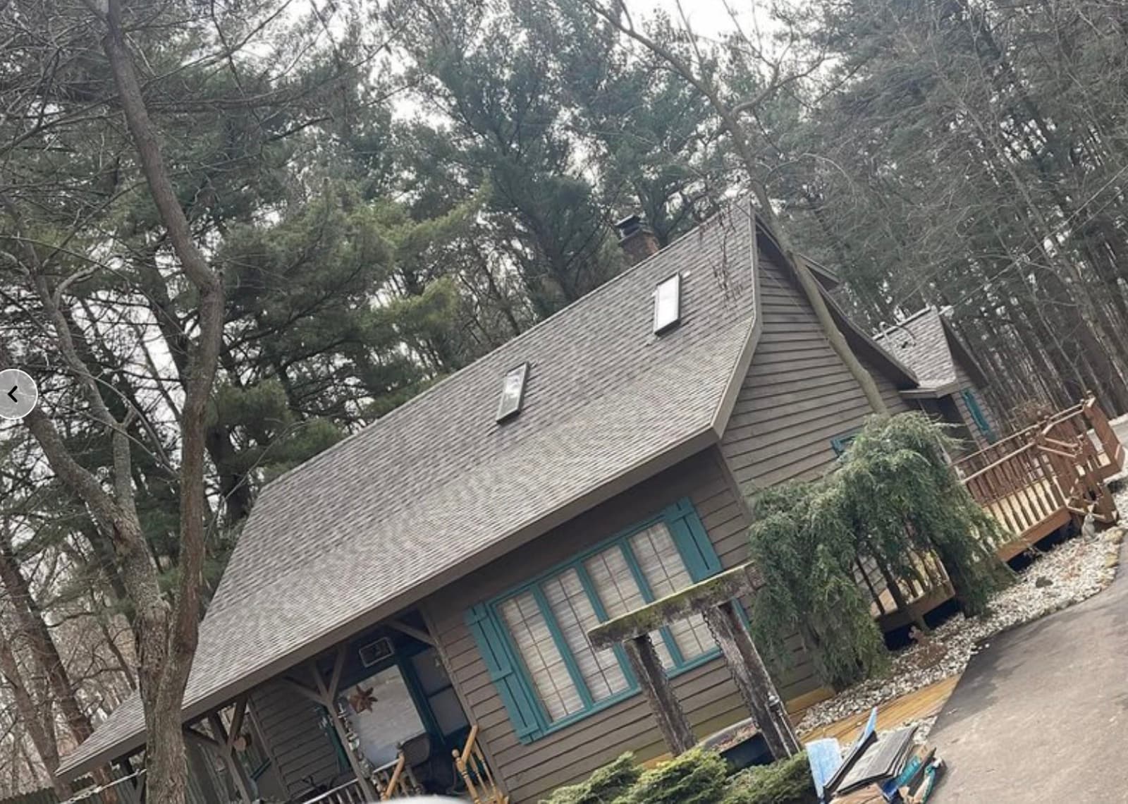 Fresh shingle roof on a West Michigan cabin